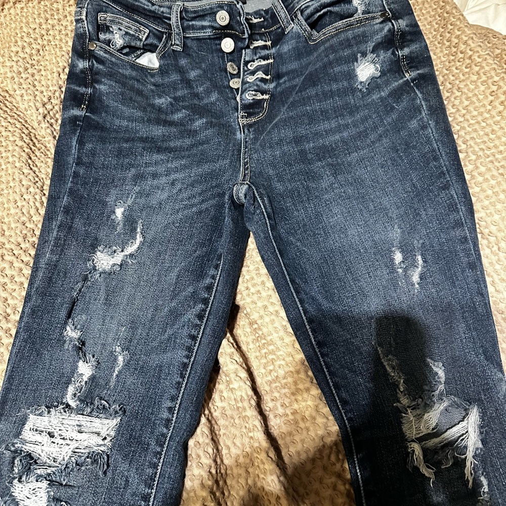 Judy blue button fly jeans size 9 reg.